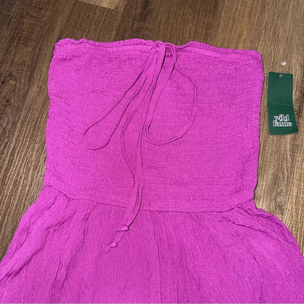 NWT Target Wild Fable Violet Swim Coverup Romper